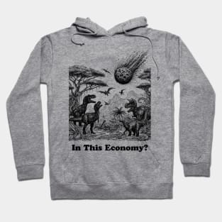 in this economy, in this, dinosaurs trex, dinosaurs lovers, funny dinosaurs, dinosaurs meteor Hoodie